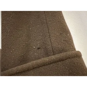 Donnybrook Wool Rabbit Collar Brown Long Coat Vintage VTG 14 AS IS thumbnail 3