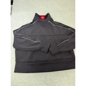 Members Mark Sandwash Half Zip Pullover Womens XL Charcoal Gray Mock Neck‎ NWT.. thumbnail 3
