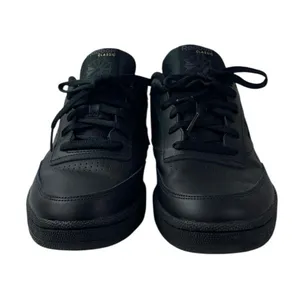 Reebok Club C Men's Black Leather Lace Up Low Top Athletic Sneakers Shoes 11.5 thumbnail 2