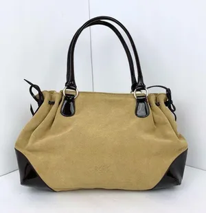 BCBG Suede Leather Tan / Brown Bag thumbnail 3