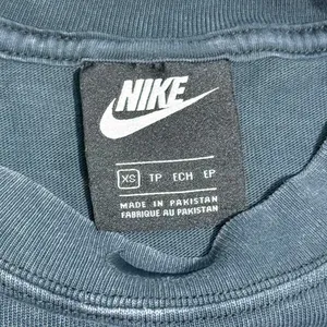 Nike Sportswear Womens Washed T-Shirt Dress XS Blue Mock Neck Pocket Just Do It thumbnail 6