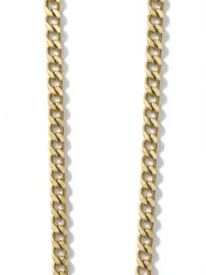 Francesca's Gold Curb Chain Heart Pendant Necklace Chunky Link Adjustable New thumbnail 2