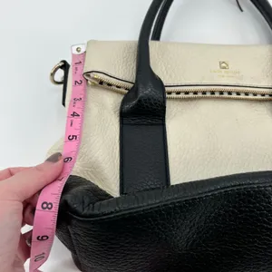 Kate Spade Southport Avenue Carmen Convertible Satchel Handbag Purse cream black thumbnail 9