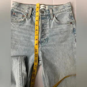 Denim Forum Aritzia The Arlo High Rise Straight Leg Jeans 24 thumbnail 9