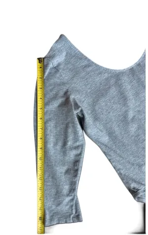Heather Grey Basic Tee 3/4 Sleeve Bodysuit thumbnail 4