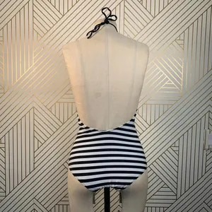 Zara Swimsuit Black and White Striped One-Piece Bathing Suit Size‎ Small thumbnail 9