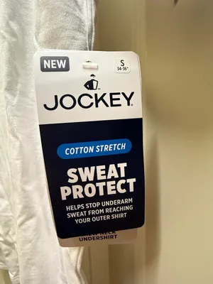 Jockey Sweat Protect White Short Sleeve Crewneck Tee thumbnail 2