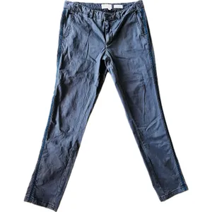 Anthropologie Striped‎ Chino Trousers 28 Relaxed Fit Gray Pants Embellished thumbnail 7