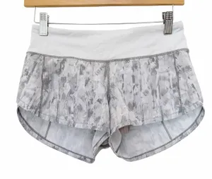 Lululemon Speed Up Shorts 2.5" City Breeze Alpine White Sz 2 thumbnail 1