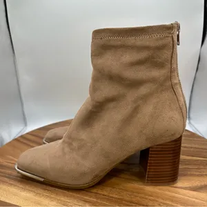Steve Madden Nourish Faux Suede Square Toe Ankle Boots Block Heel Women's‎ 9.5M thumbnail 3