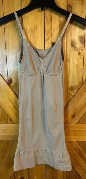 Spanx Assets Red Hot Label Beige Dress Size Small (8928) thumbnail 1