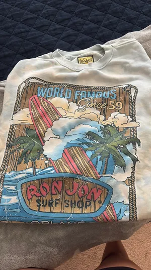 Retro Ron Jon shop hoodie  thumbnail 1