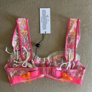 For Love and Lemons Electric Fields Brapink side XXS thumbnail 4