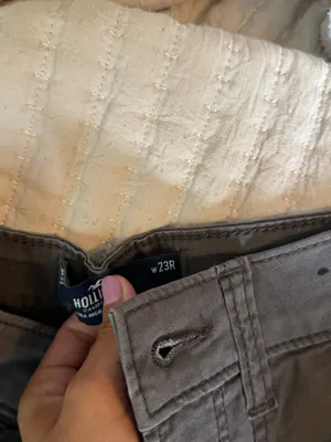 Hollister Dark Grey Cargo Baggy Pants Size 000 or 23 thumbnail 3