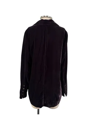Free People Yesterdays Muse Velvet Jacket Size Small thumbnail 5