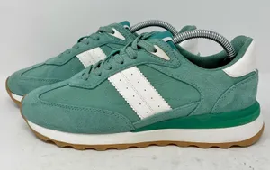 Steve Madden Percie Sneakers Jade Green White Womens Size 6.5 thumbnail 1