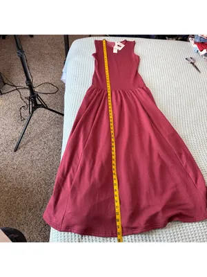 NWT Daily Practice Anthropologie Sleeveless Drop Waist Dress Womens XS Pink NEW thumbnail 8