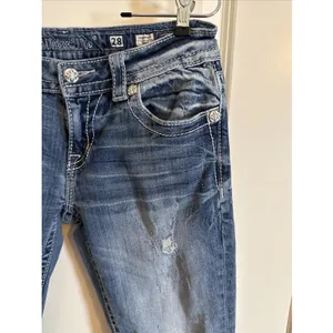 Miss Me‎ Sz 28 Signature Bootcut Jeans High Rise Retro 70's Inspired Fit thumbnail 3