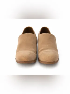 TOMS Women’s Size 9 Taupe Suede Slip-On Ankle Booties Low Block Heel thumbnail 3