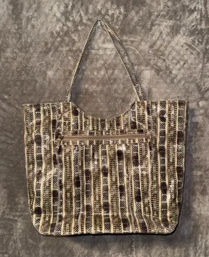 Rampage Snake Embossed Faux Leather Shoulder Tote Bag thumbnail 1
