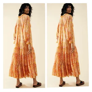 💯Free People Feeling Groovy Maxi Dress size S thumbnail 3