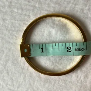 : Pink “Spot the Spade” Hinge/Clasp Bangle Bracelet- Gold tone thumbnail 12