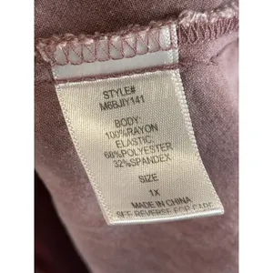 OPHELIA ROE Mauve Polka Dot Off‎ Shoulder Smocked Dress Womens 1x thumbnail 8