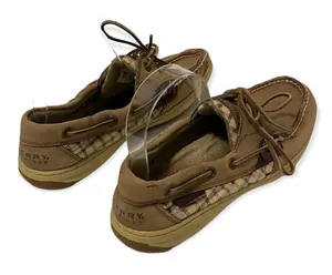 Boat Shoes in Tan and Plaid Size 8M thumbnail 9