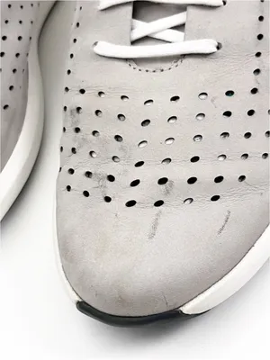 CLARKS Unstructured Gray Perforated Lace Up Shoes Women’s Size 11 Casual Neutral thumbnail 9