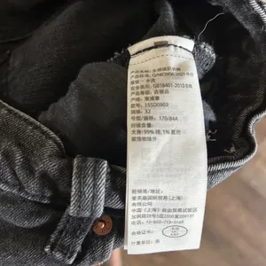 Abercrombie & Fitch Ankle Straight Ultra High Rise Distressed Black Jeans 32 14R thumbnail 7