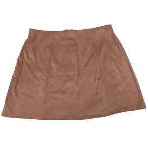 Forever 21 Faux Suede Mini‎ Skirt Stretch Soft Size Medium Versatile Styling Vtg thumbnail 3