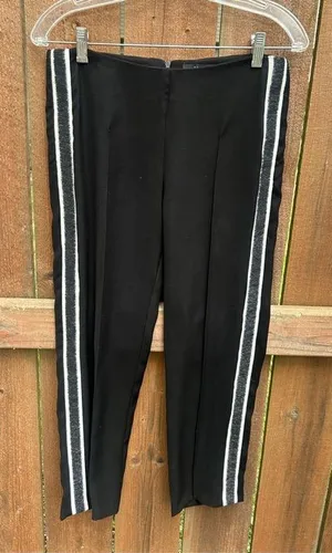DREW Pants Isabella Striped Black Pants thumbnail 1