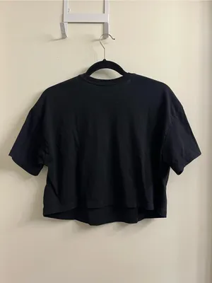 CycleBar Black Neon Glow Ride Crop Tee Medium thumbnail 4