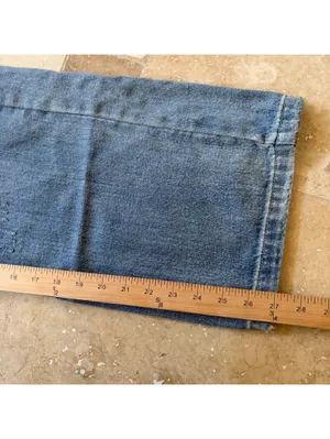 Aelfric Eden Wide Leg Denim Jeans Baggy Distressed Floral Patch Women's Size 26 thumbnail 7