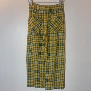 Free People Shape Up Pant in Plaid Size 0 thumbnail 5