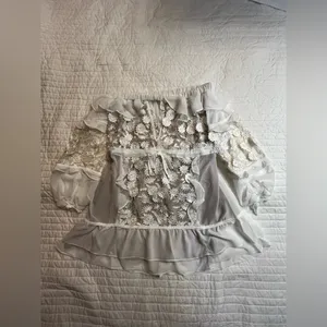 For Love And Lemons Off Shoulder Carolina Dress white Lace NWOT thumbnail 8