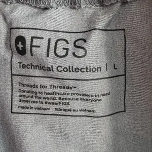 Figs L Large High Waist Yola Skinny‎ Straight Leg Scrub Pants Graphite Gray thumbnail 7
