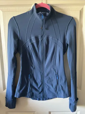 Lululemon Womens Full Zip Define‎ Luon Jacket Size 4 in Blue thumbnail 12
