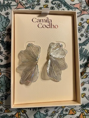 Camila Coelho Silver Floral earrings thumbnail 1