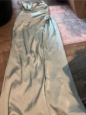 Birdy Grey Catherine Dress - Sage Green (Matte Satin) thumbnail 10