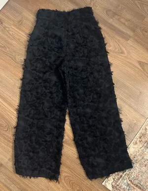 ZARA‎ Fringe Cropped Trousers thumbnail 1