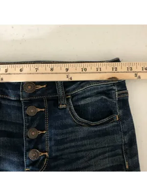 American Eagle Womens Jeans Hi-Rise Jegging Dark Wash Distressed Stretch 4 thumbnail 6