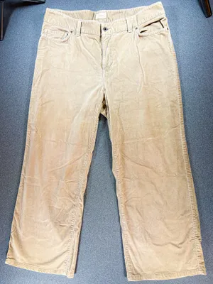 L.L. Bean Velour Pants Womens in Size 16 Light Brown Straight Leg Cabincore thumbnail 10