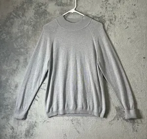 Lululemon Soft Shine Sweater Heathered Silver Drop / Antique‎ Silver 10 Cashlu thumbnail 1