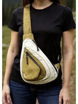 FREE PEOPLE Movement Cold Shoulder Sling Bag in Olive Green thumbnail 1