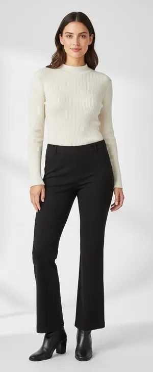 Betabrand Black Flare Women's Pants thumbnail 1