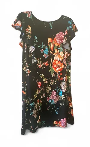 Harlow & Rose Floral Black Dress thumbnail 1