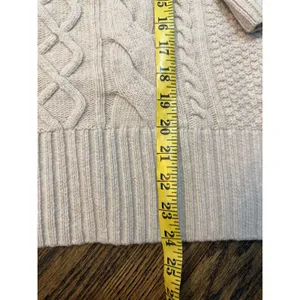 Barbour Daffodil Knit Pull Over wool Sweater Women's Sz 12 Oatmeal NWT thumbnail 12