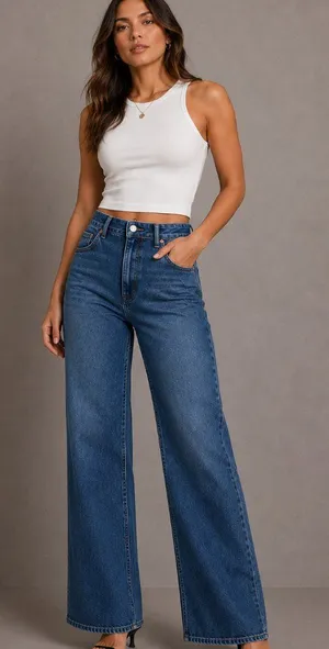 Scotch & Soda The Wave La vague Wide Leg Jeans Size 27 thumbnail 1