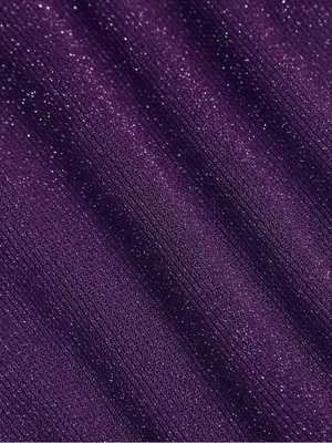 Berlook Purple Shimmer Strappy Bikini Top and Bottom thumbnail 8
